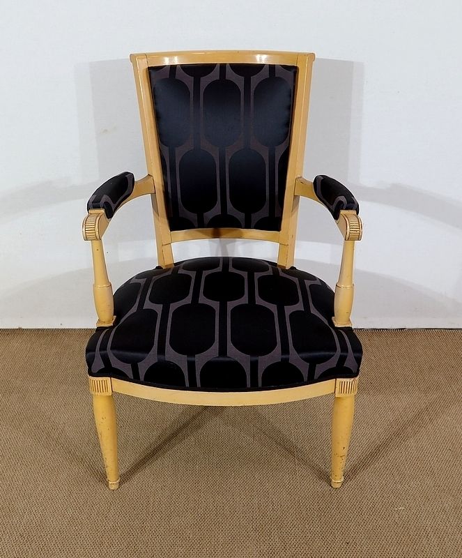 photo for sale Pair Of Armchairs In Solid Sycamore, Directoire Taste   1940