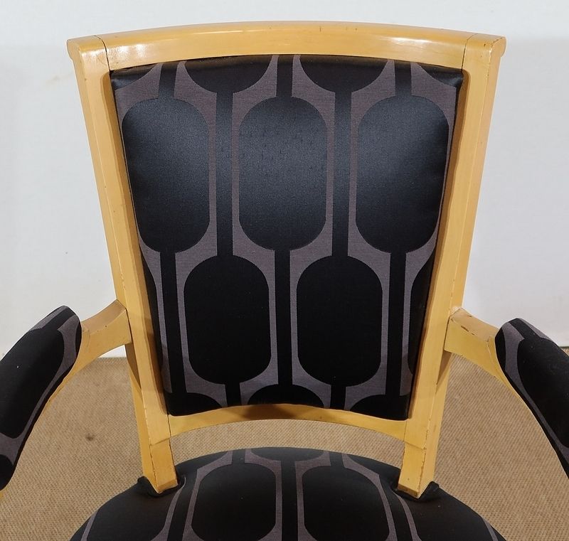 3934.6 Pair Of Armchairs In Solid Sycamore, Directoire Taste   1940 photo