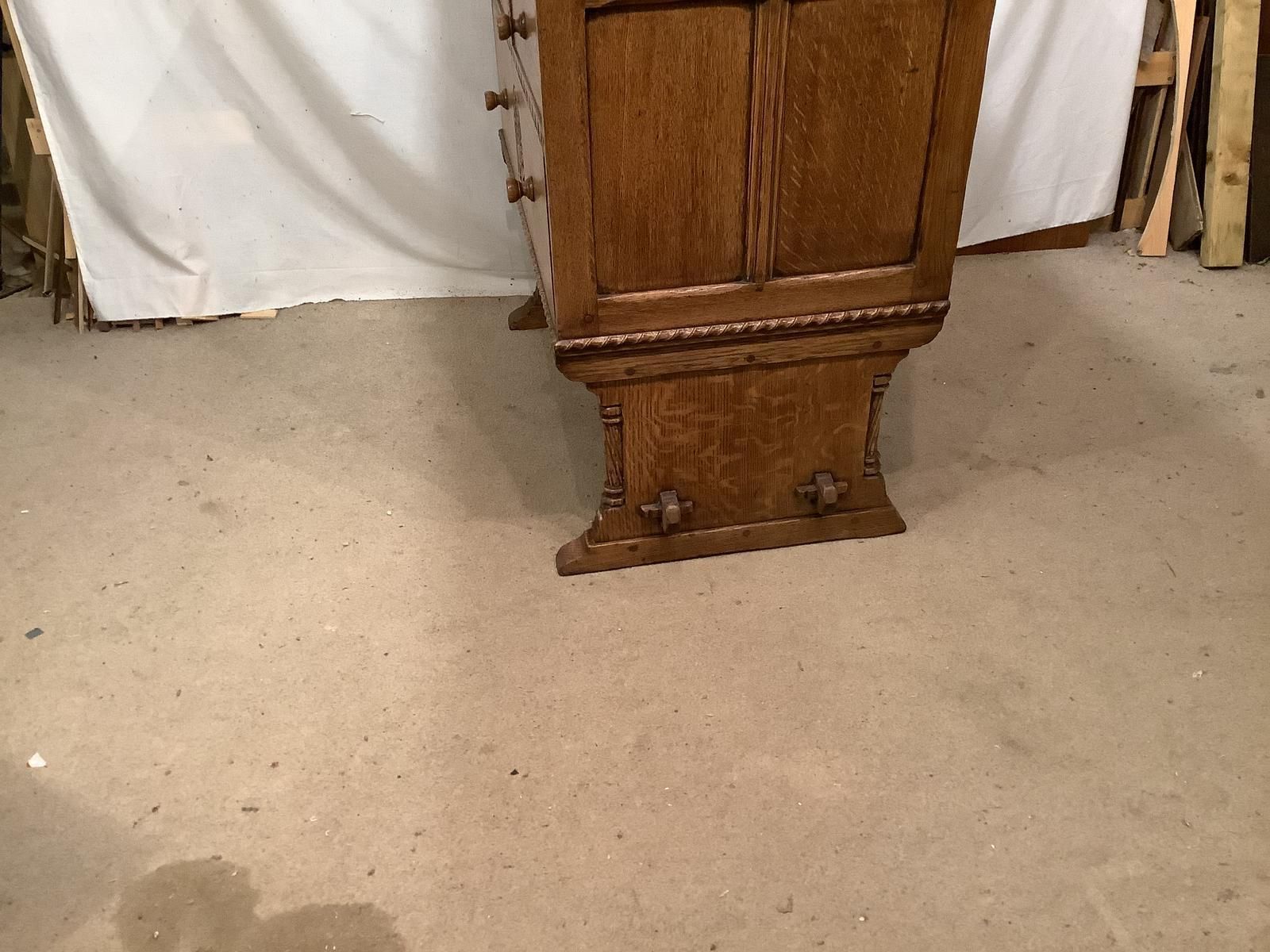 Norfolk Oak Chest On Stand, 1960s photo Furniture