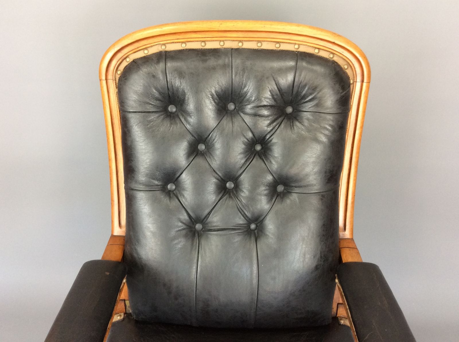 19th Century Scottish Reclining Library Reading Chair photo Furniture