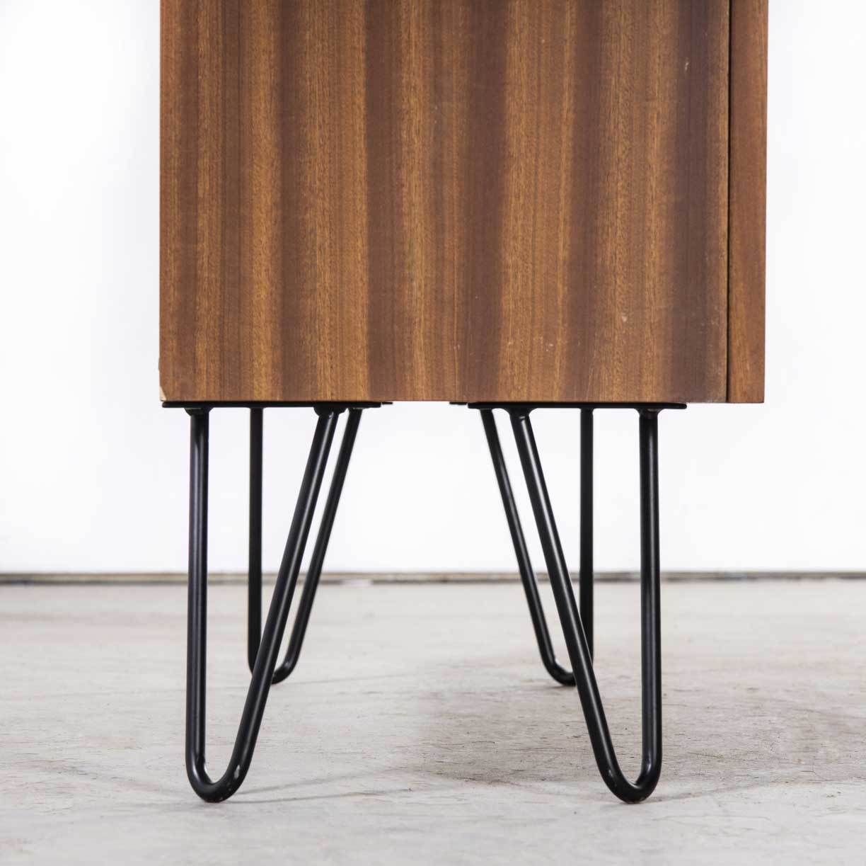 photo for sale 1960’s Small Two Door Cabinet – Dark Sapele Wood Cupboard (1697.2)