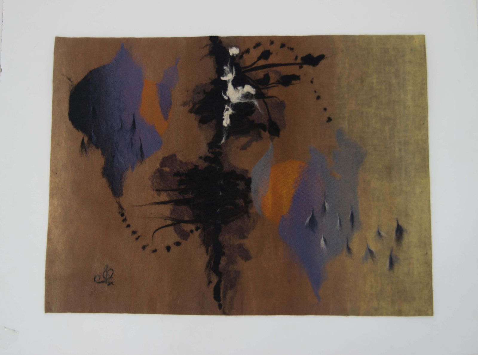 Art Wool Tapestry "Mirror" By Svejdova, Czechoslovakia, 1984 photo furniture