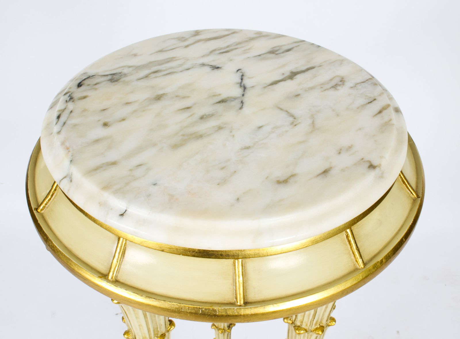 Hollywood Regency Painted Pedestal Mid 20th Century photo vinterior