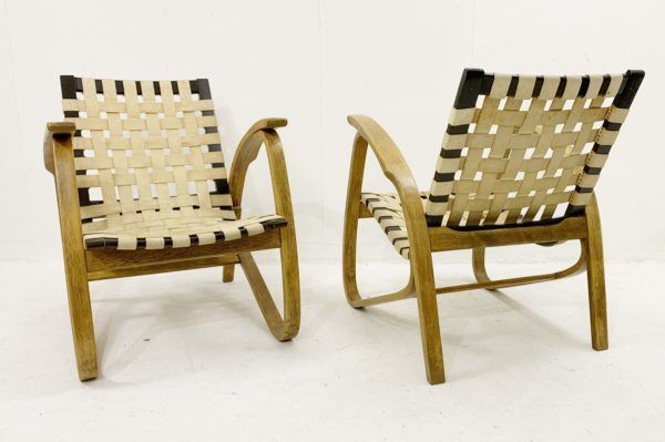 Pair Of Mid Century Bentwood Armchairs By Jan Vanek For Up Závody photo furniture