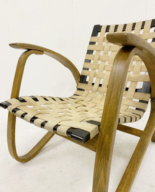 photo for sale Pair Of Mid Century Bentwood Armchairs By Jan Vanek For Up Závody