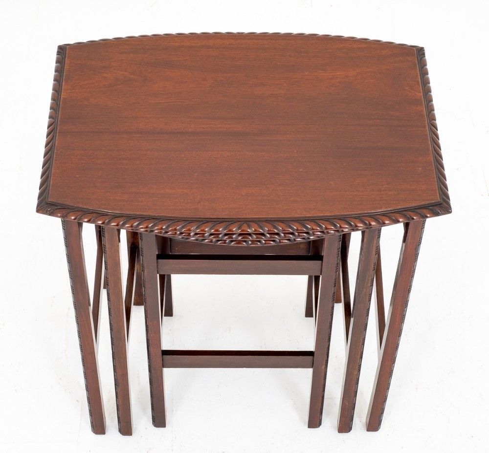 Mahogany Nest Of Tables Antique photo buy