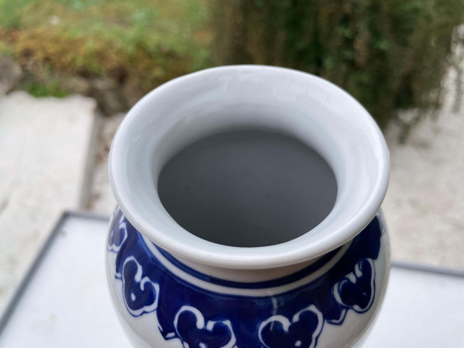 Vase From China  20th Century  Blue And White  Porcelain photo Home Decor