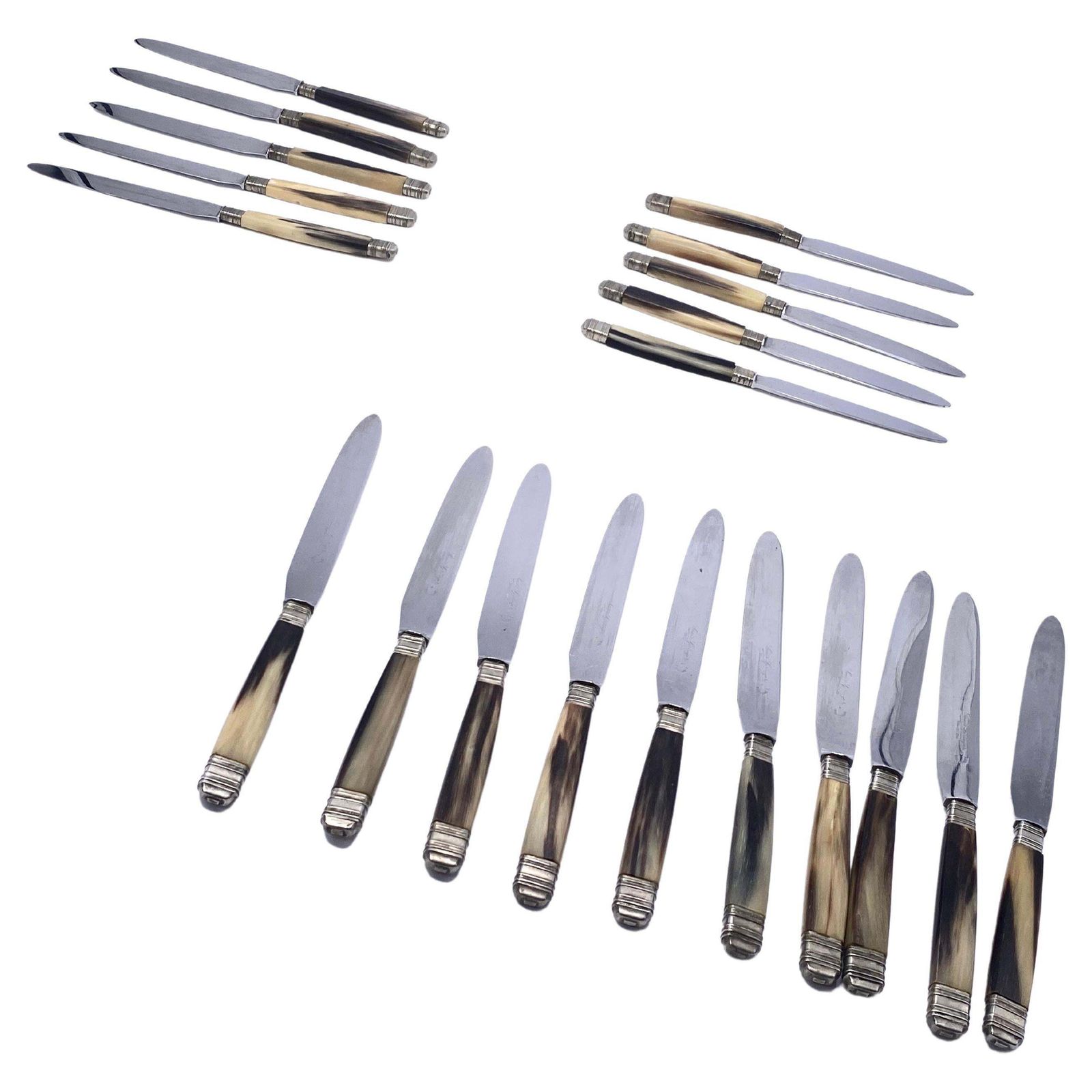 Cutlery Horn And Metal Knifes By Louis Spring France 1970