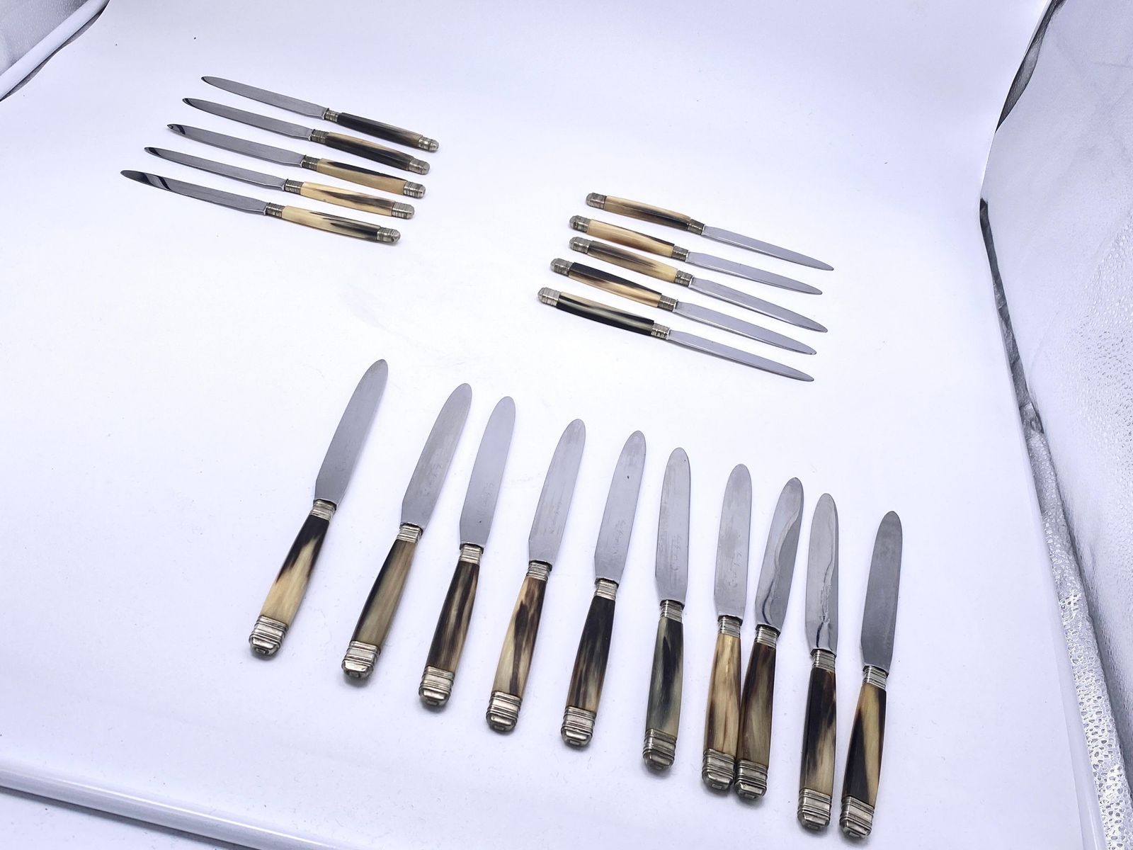 Cutlery Horn And Metal Knifes By Louis Spring France 1970 photo furniture