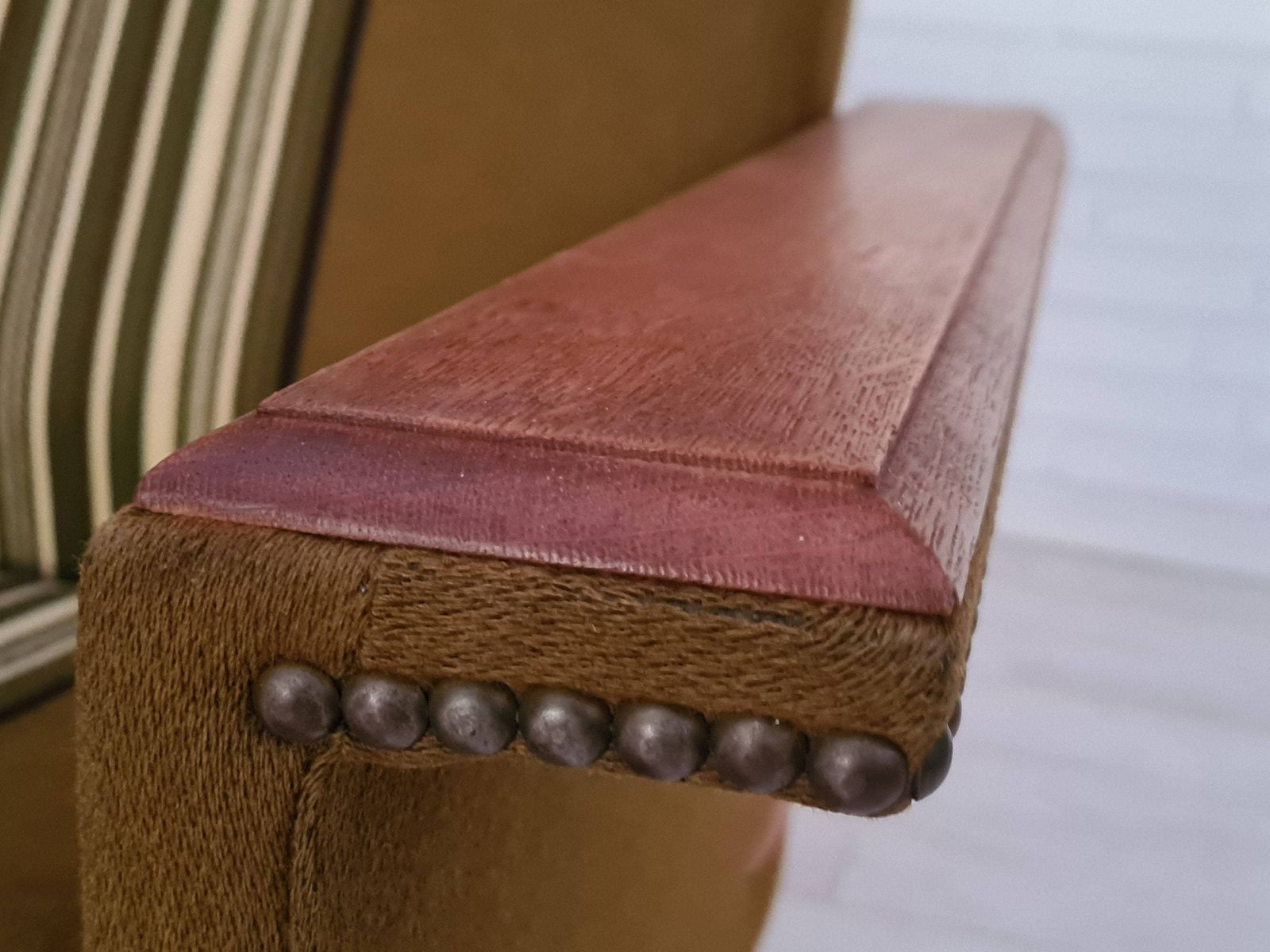 1970s, Danish Design, Set Of Armchairs, Oak Wood, Wool, Original Condition photo buy