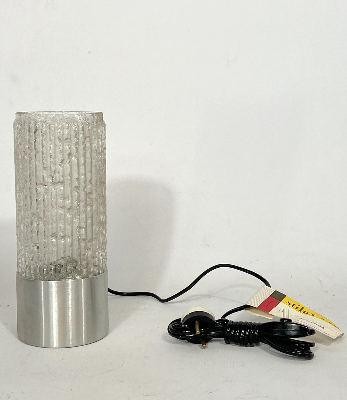 Stilux Milano, Vintage Glass Table Lamp Model Albenga From 60s photo buy