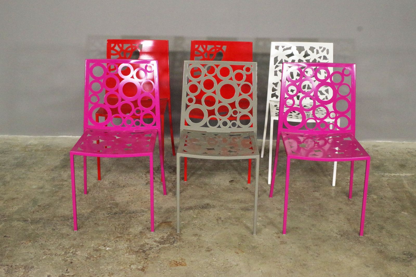 Set Of Six Papeete Iron Chairs photo 1030.0