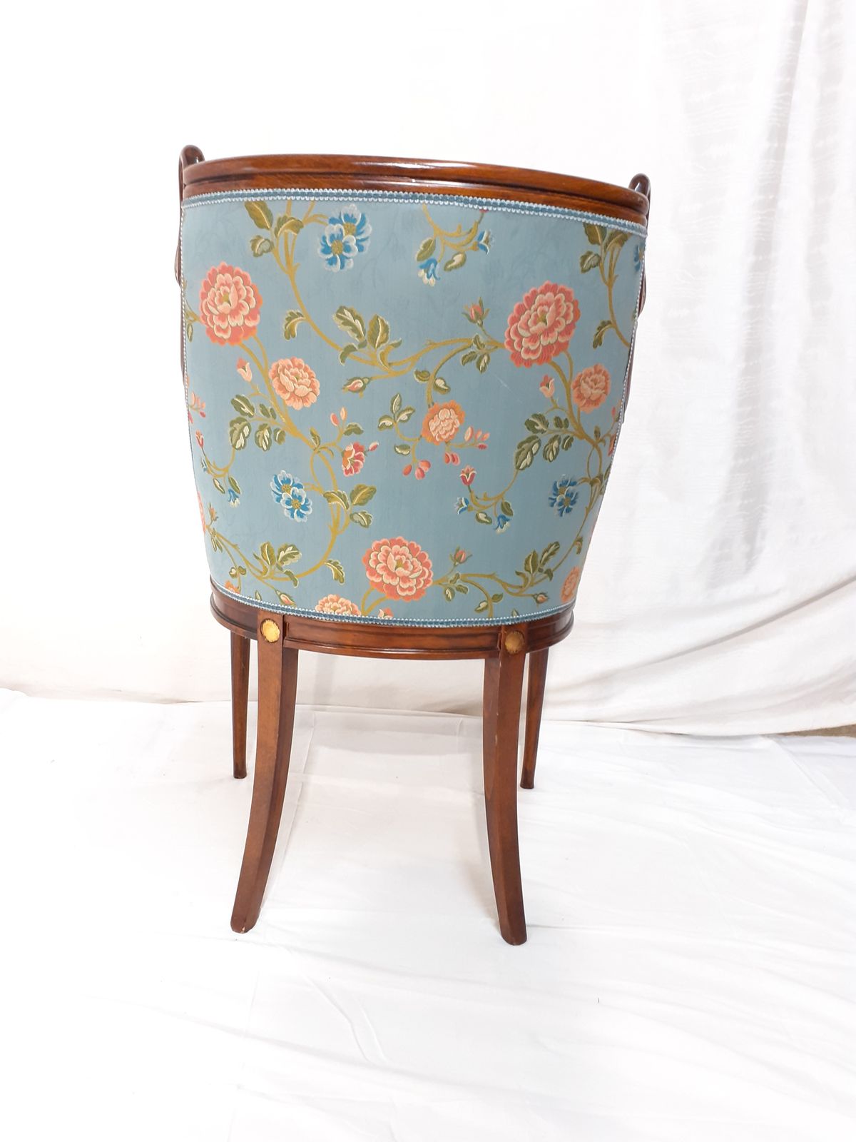photo for sale Beech Armchair With Hand Carved Swan