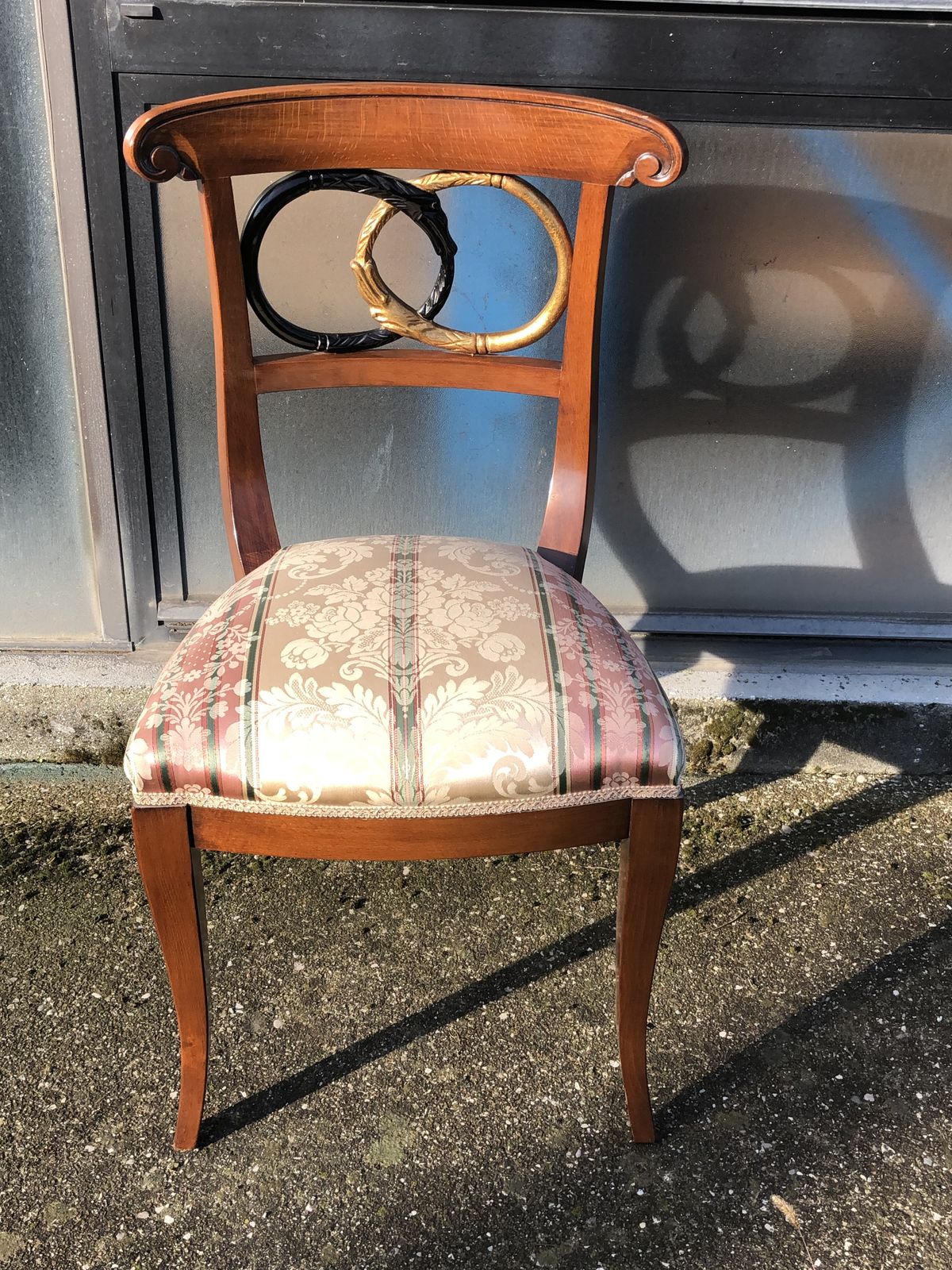 Pink Chair With Carved Snakes, 18th Century And Earlier photo 6076.0
