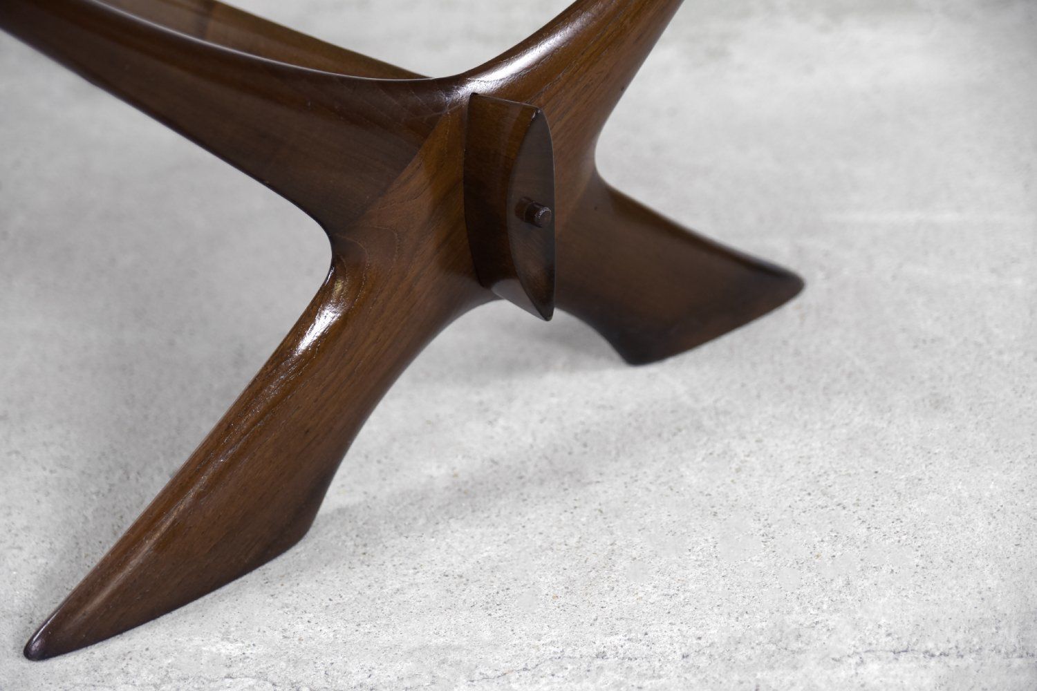 Modern Scandinavian Walnut Conditory Table By Fredrik Schriever 1960s photo buy