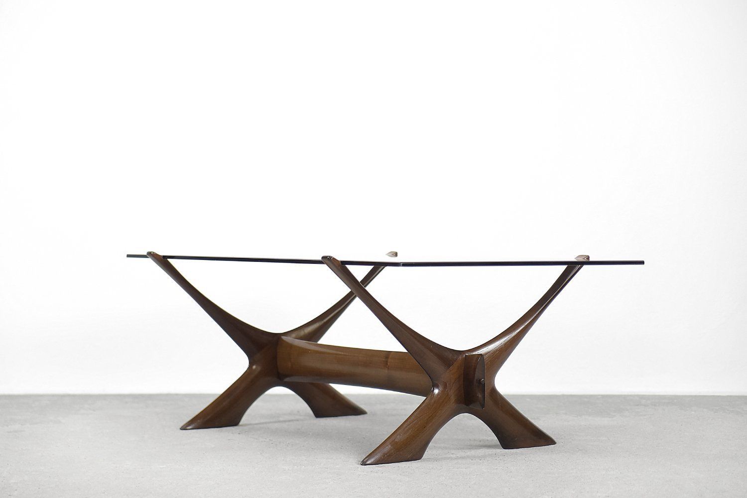 photo furniture Modern Scandinavian Walnut Conditory Table By Fredrik Schriever 1960s