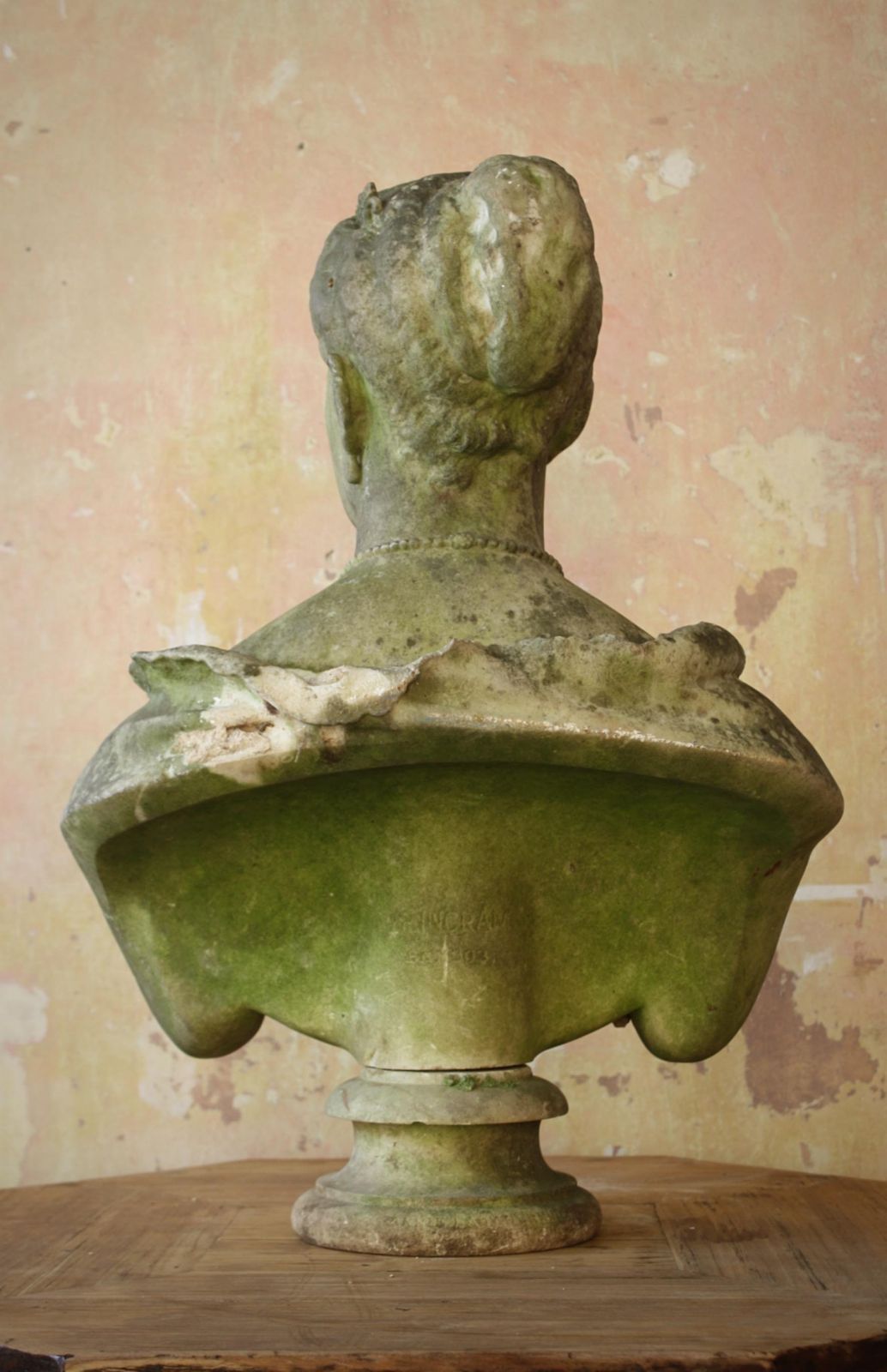 photo furniture 19th Century Philanthropist Annie, Lady Jerningham Large Marble Bust W.R.Ingram