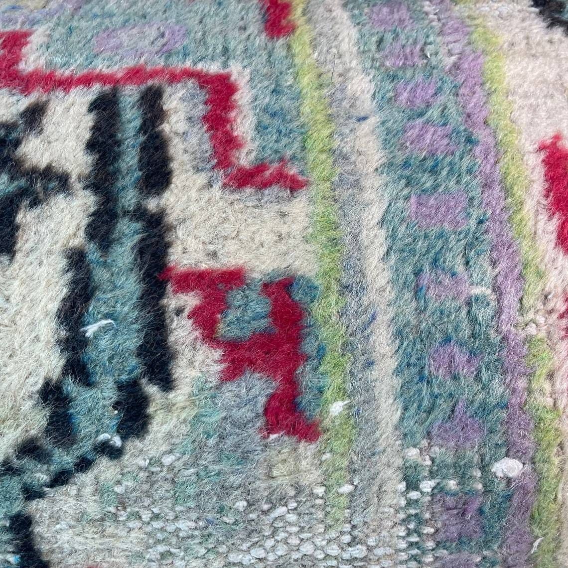 photo for sale Vintage Hand Made Rug Cushion Cover Decorative Rug Pillow Cover