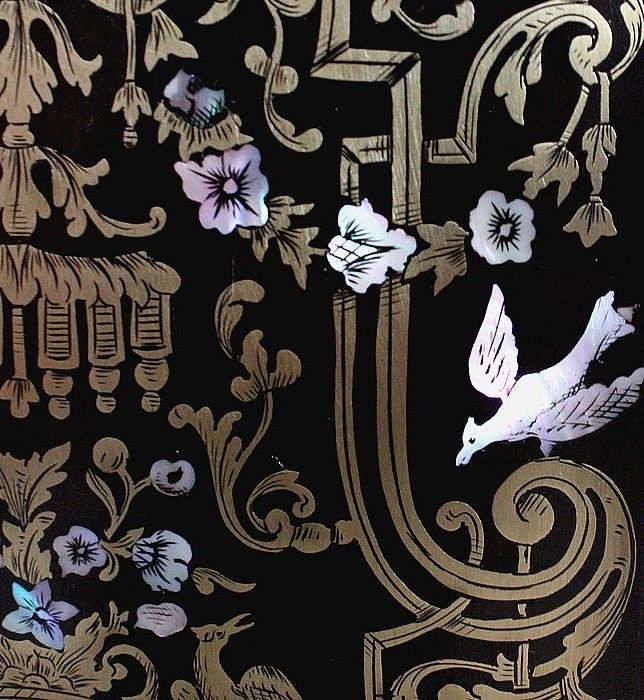 photo buy Rare Blackened Wood And Brass Cabinet, Napoleon III Period   19th Centuray