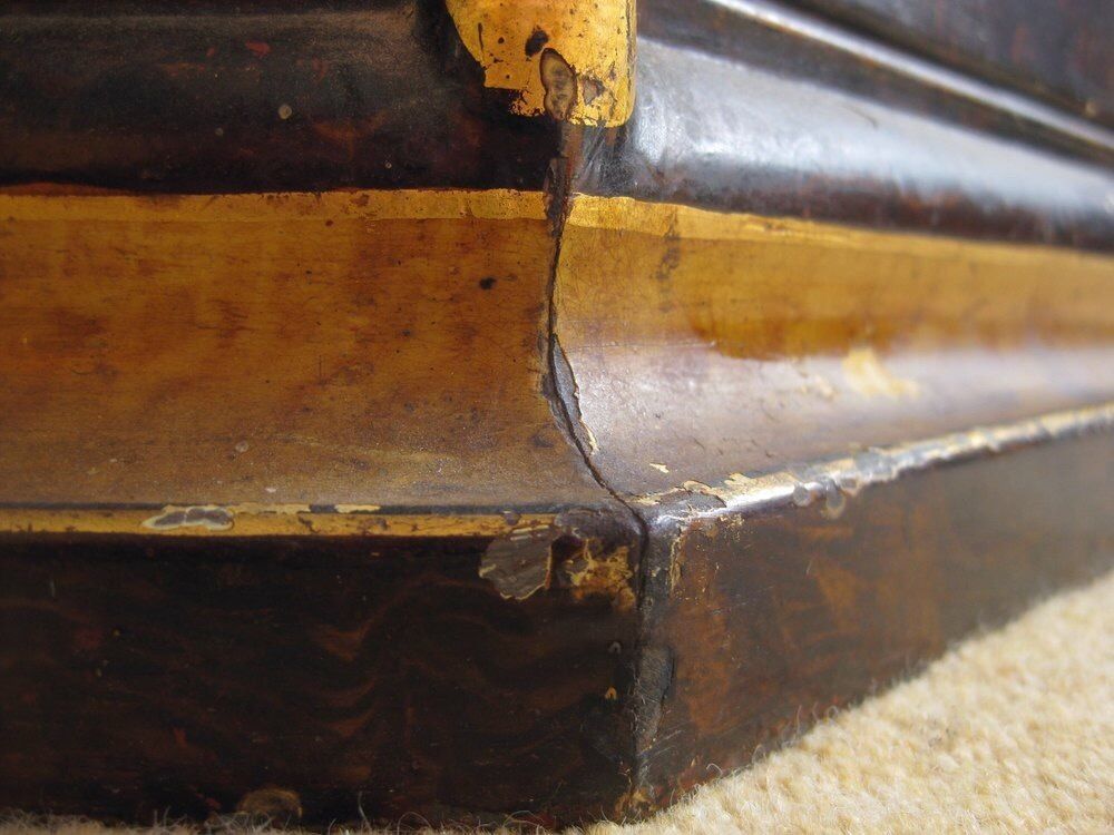 Unusual Victorian Tole Ware Pedestal With Storage photo furniture