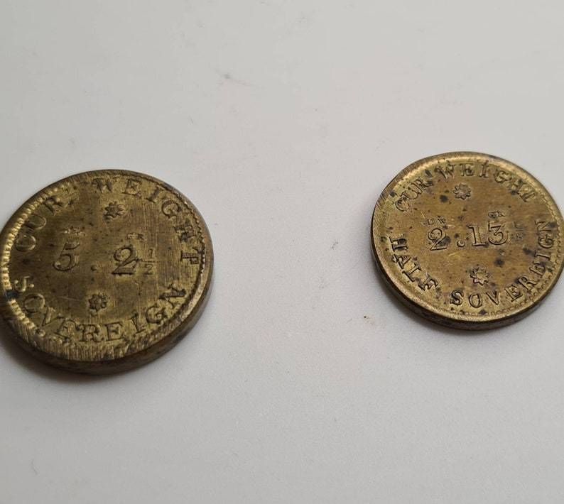 Antique Brass Sovereign Scales With Robinson Family Crest Apothecary  Jeweller's Scales photo 140.0