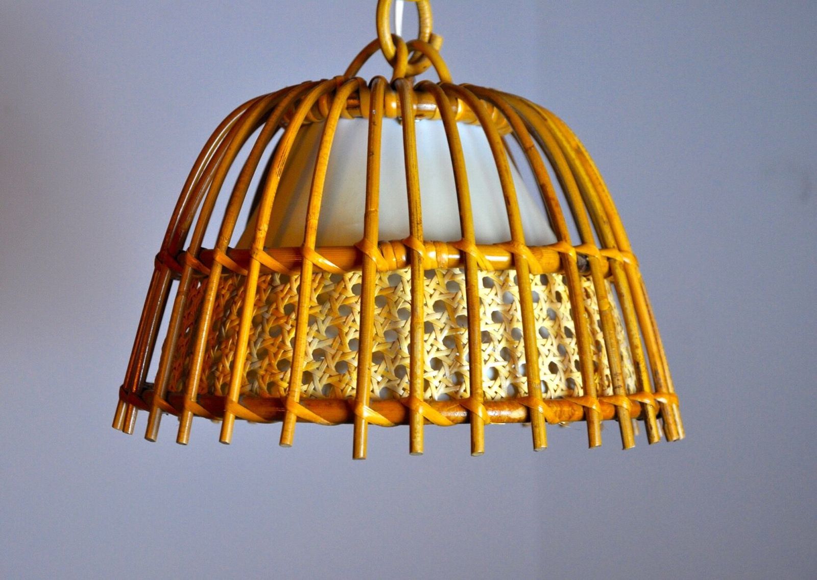 Rattan Suspension France 1960, 1960s photo for sale