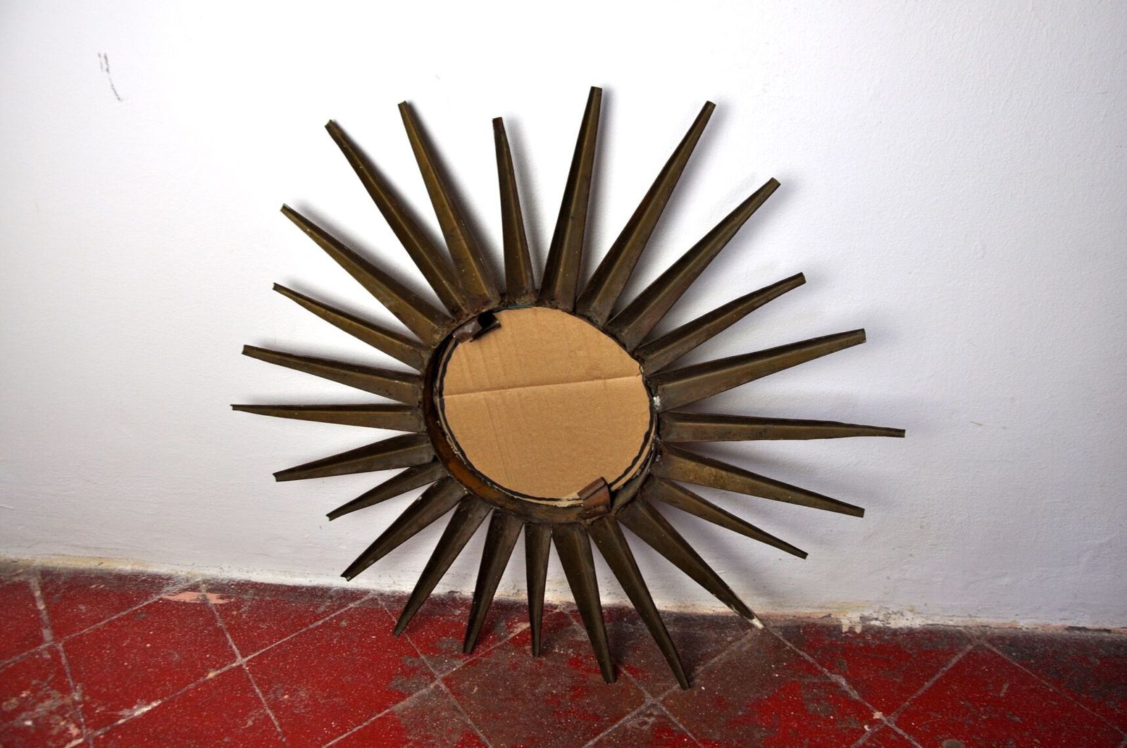 Sun Mirror, Gilded Metal With Gold Leaf, Italy, 1960 photo buy