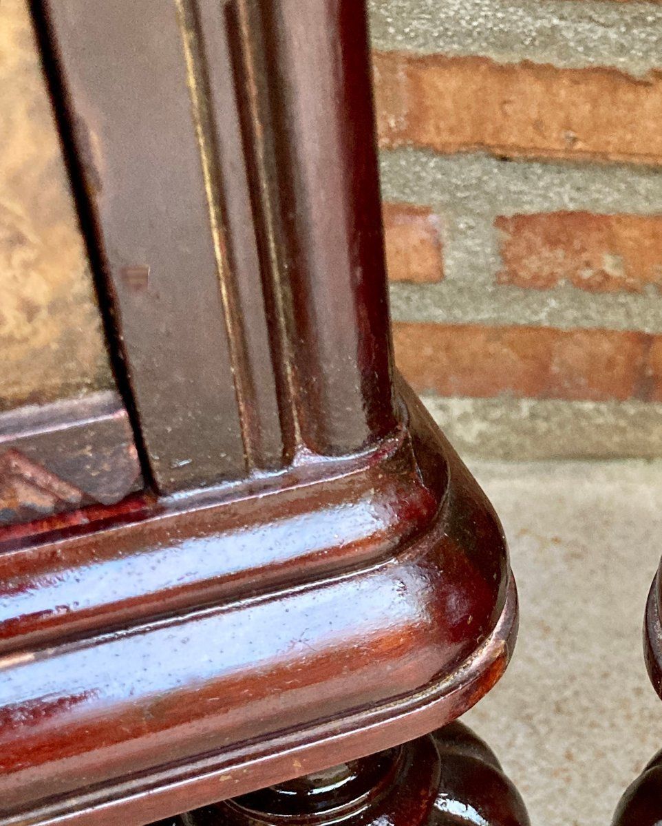 photo for sale Mid Century Spanish Nightstands In Wood  Set Of 2