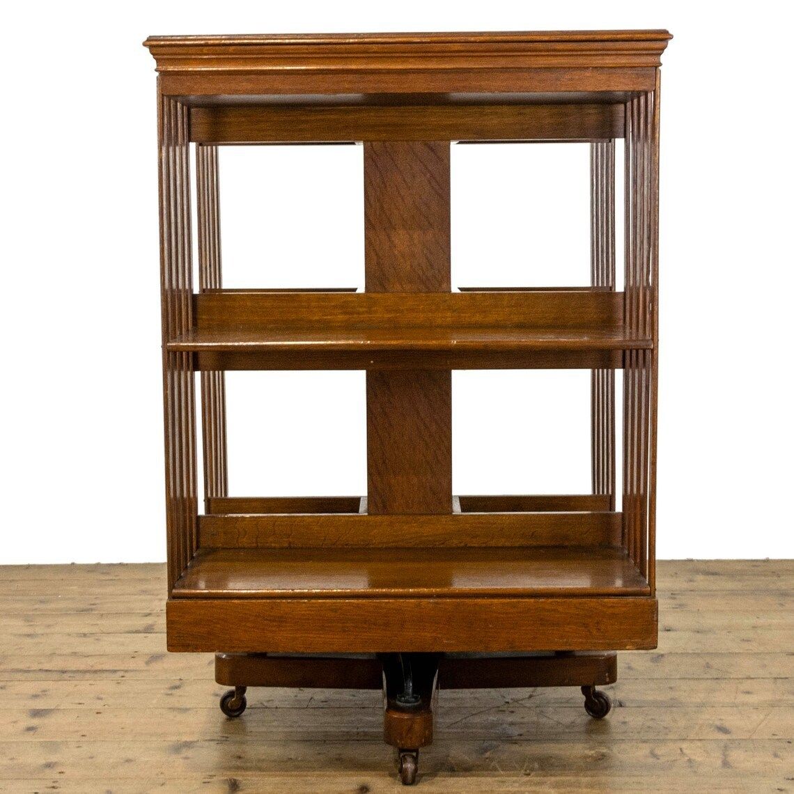 Edwardian Antique Oak Revolving Bookcase   Antique Furniture  Edwardian   Antique Storage   Antique Bookcase photo furniture