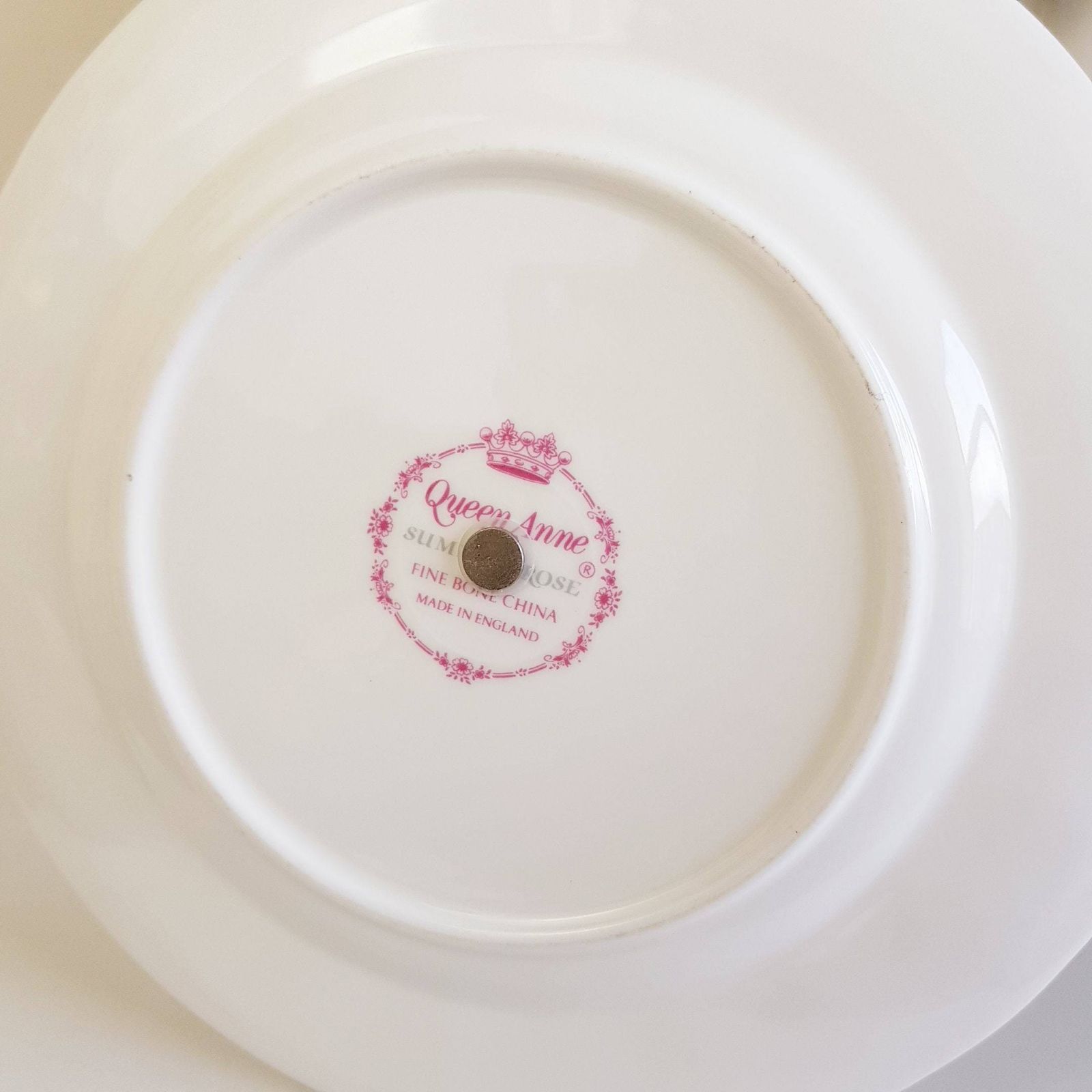Vintage Queen Anne, Summer Rose Pattern, Fine Bone China, Dubbele Etage, Made In England photo Woonaccessoires