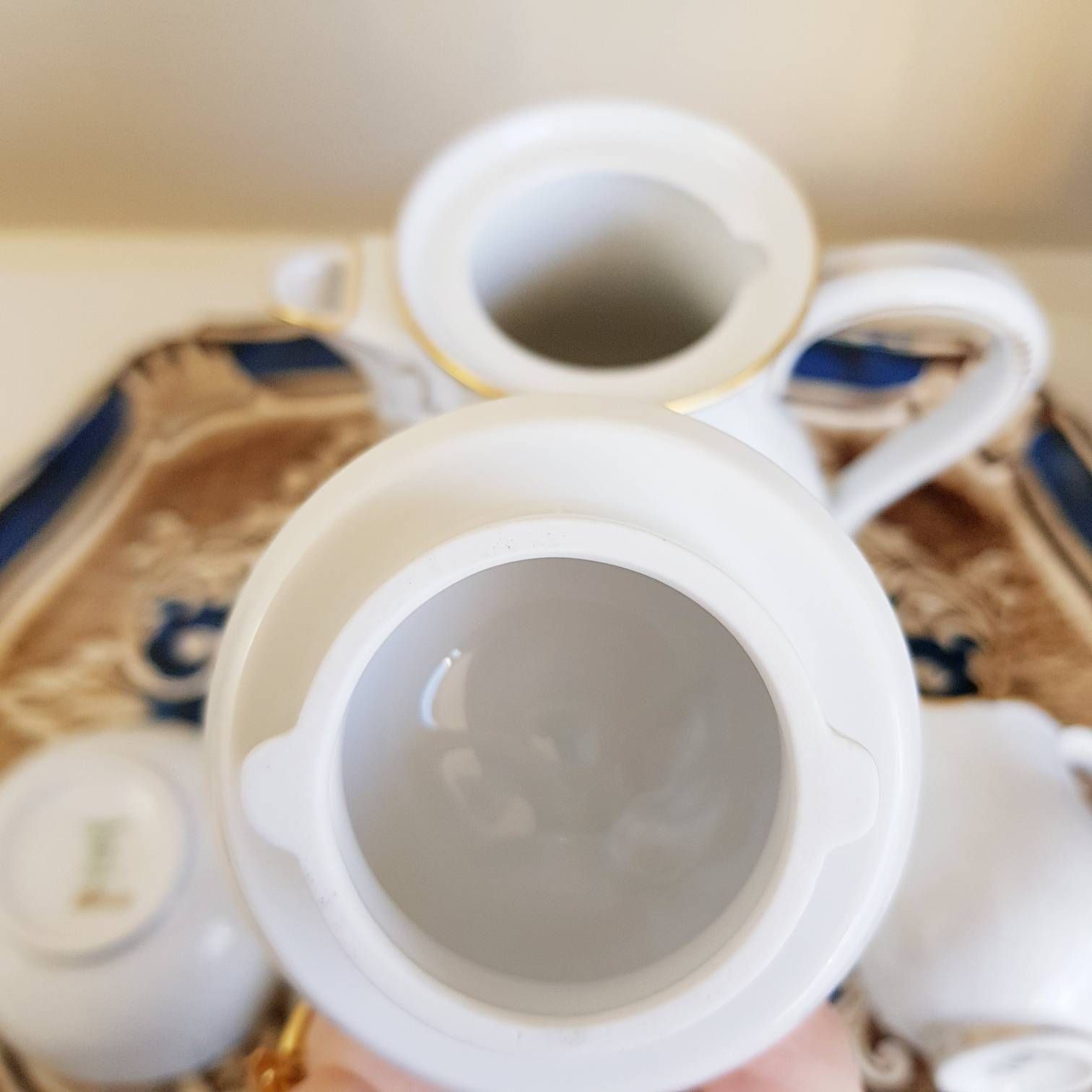 Vintage Dresden Set, Made In Germany, Thee /Koffieservies, Tafelservies, Cadeau Idee photo vinterior