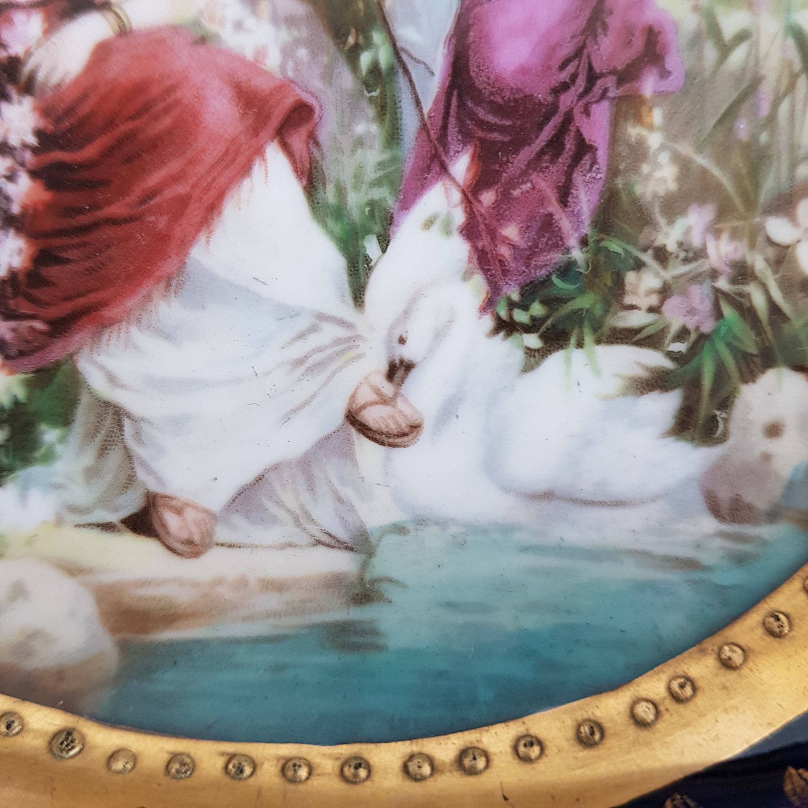 Antique Oval Tray With Handles, An Alexandra Works Royal Vienna Tray photo vinterior