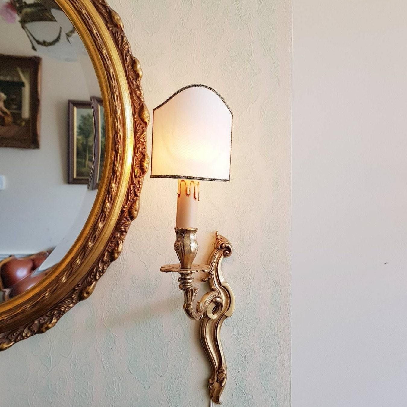 Vintage Paar Wandlampen – Wandverlichting – Woondecoratie – Brons – Mod Depose photo vinterior