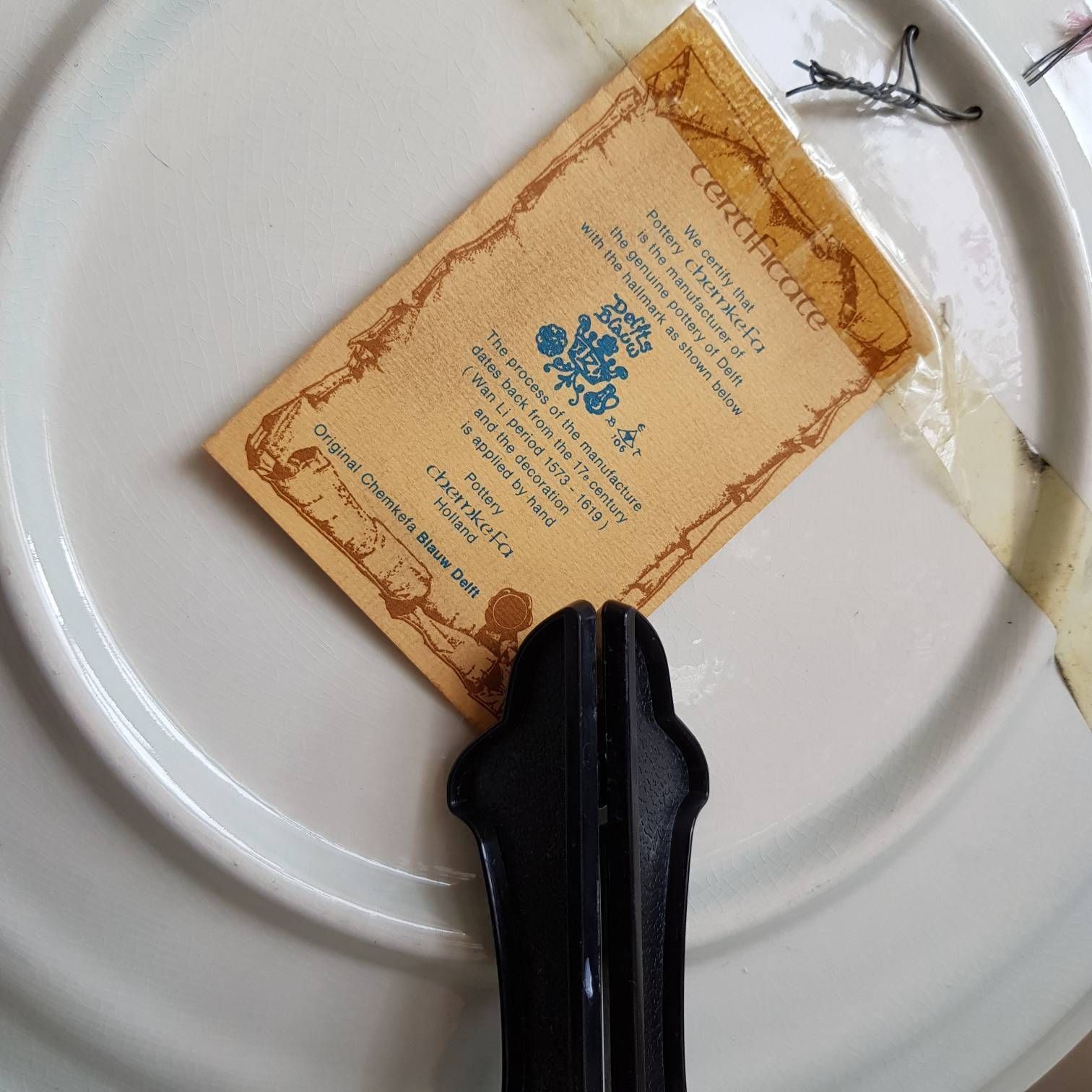 Antique Delfts Blauw, Maastricht, Big Plate, Collectible, Made In Holland, Original With Certificate, Nice Wedding Gift photo buy