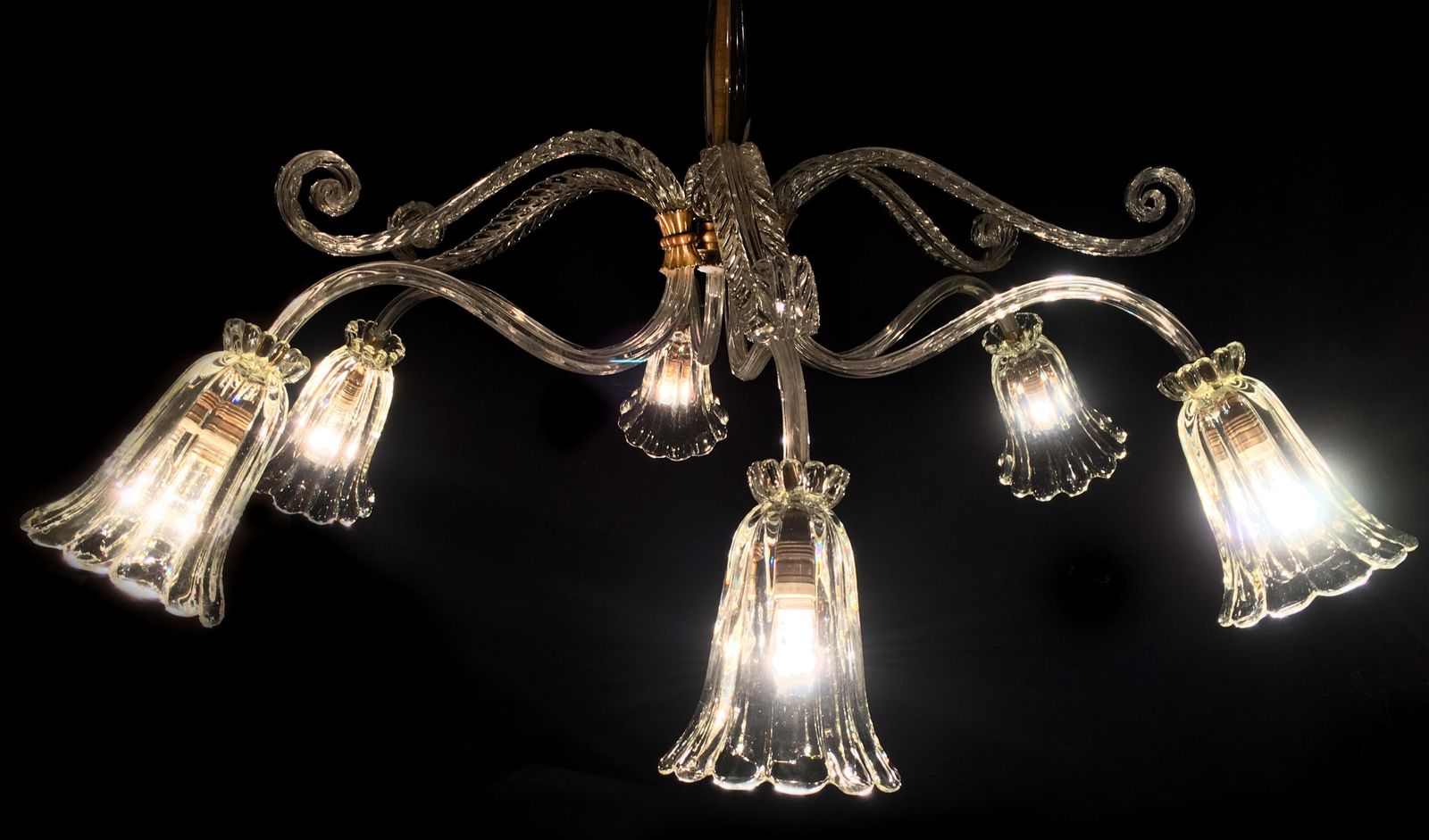 Liberty Chandelier By Ercole Barovier, Murano, 1940s photo furniture
