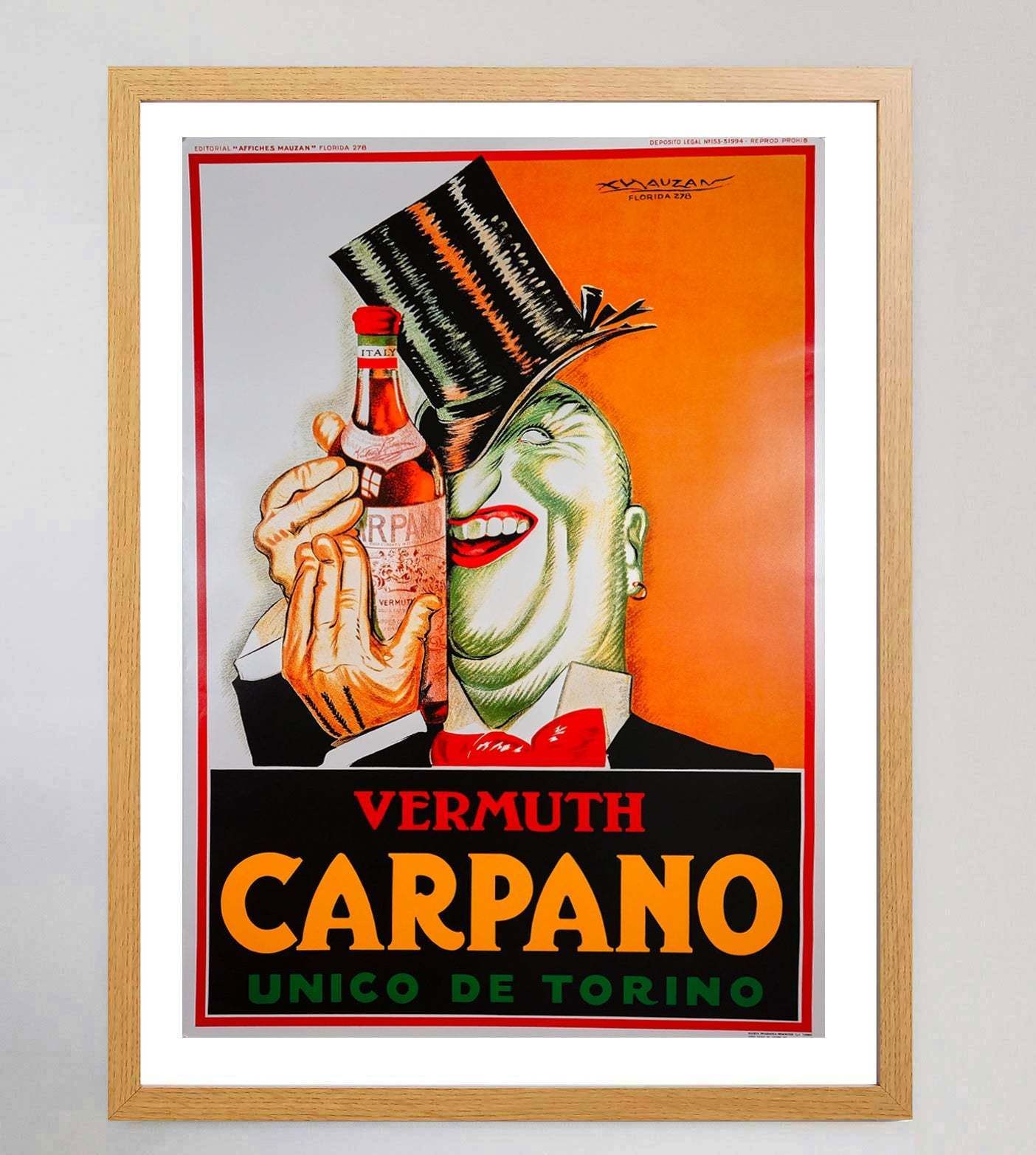 Carpano Original Vintage Poster photo Art