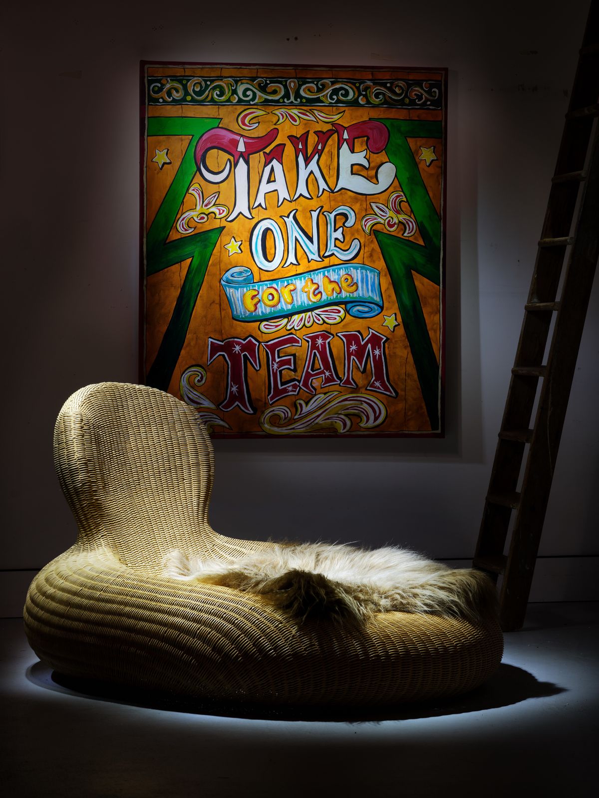 Rare Vintage Ikea Biomorphic Storvik Rattan Lounge Chairs Designed By Carl Ojerstam, Set Of 2 Matching Chairs Available.