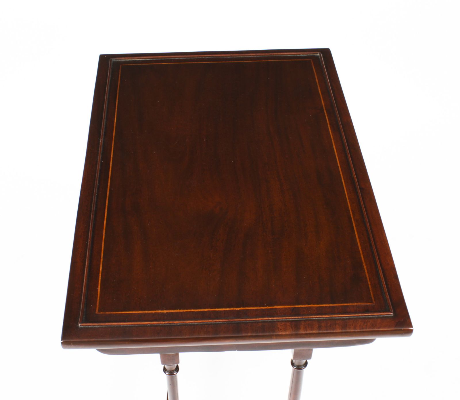 Edwardian Mahogany Nest Of Four Tables Circa 1900 photo vintage