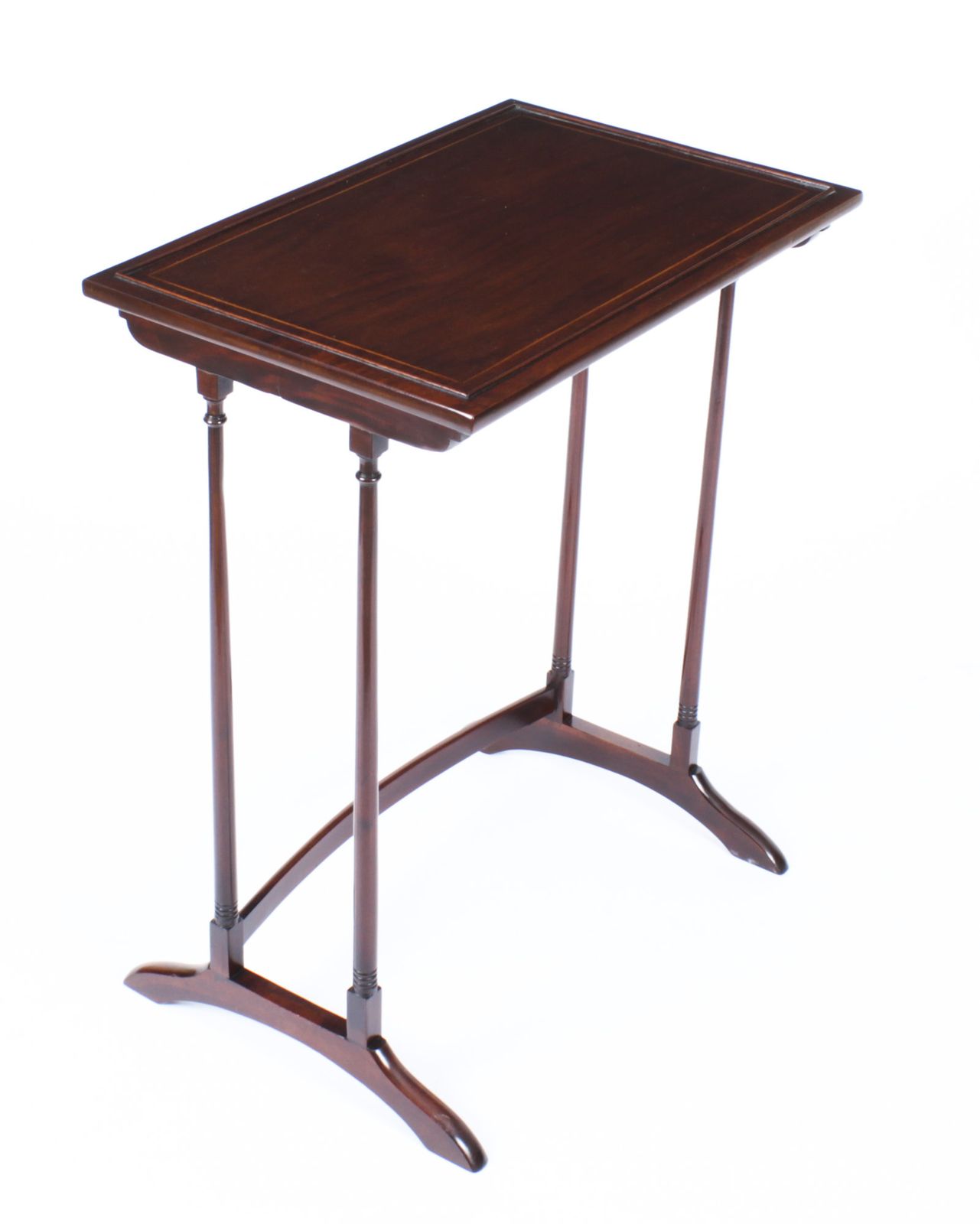 Furniture Edwardian Mahogany Nest Of Four Tables Circa 1900 photo