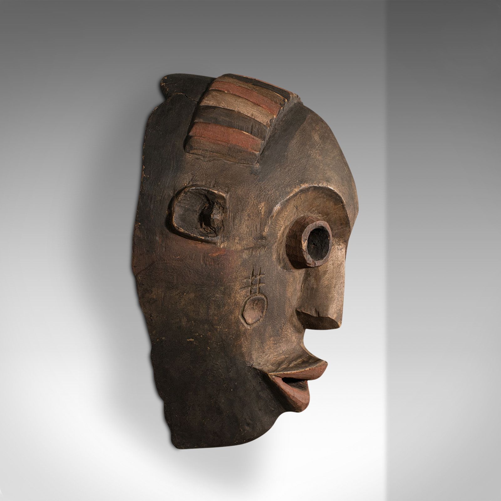Antique Carved Dan Mask, Ivorian, Tribal, Ivory Coast, 1900 photo furniture