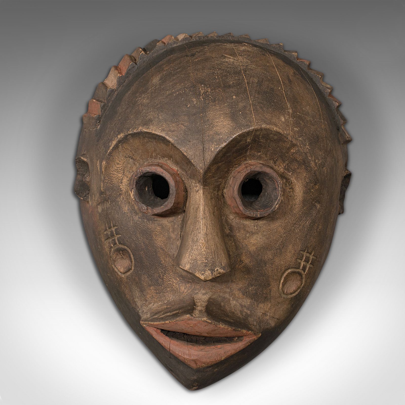 Antique Carved Dan Mask, Ivorian, Tribal, Ivory Coast, 1900 photo 895.0
