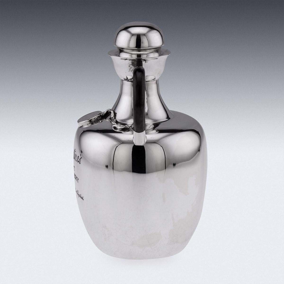 20th Century Italian Silver Ballantine's Whisky Decanter, C.1960 photo furniture