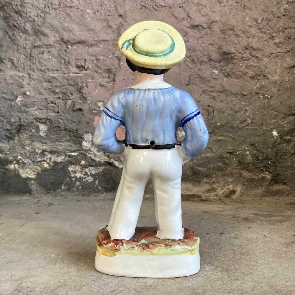 Antique Staffordshire Pottery   'Jack Tar' Sailor photo Home Decor