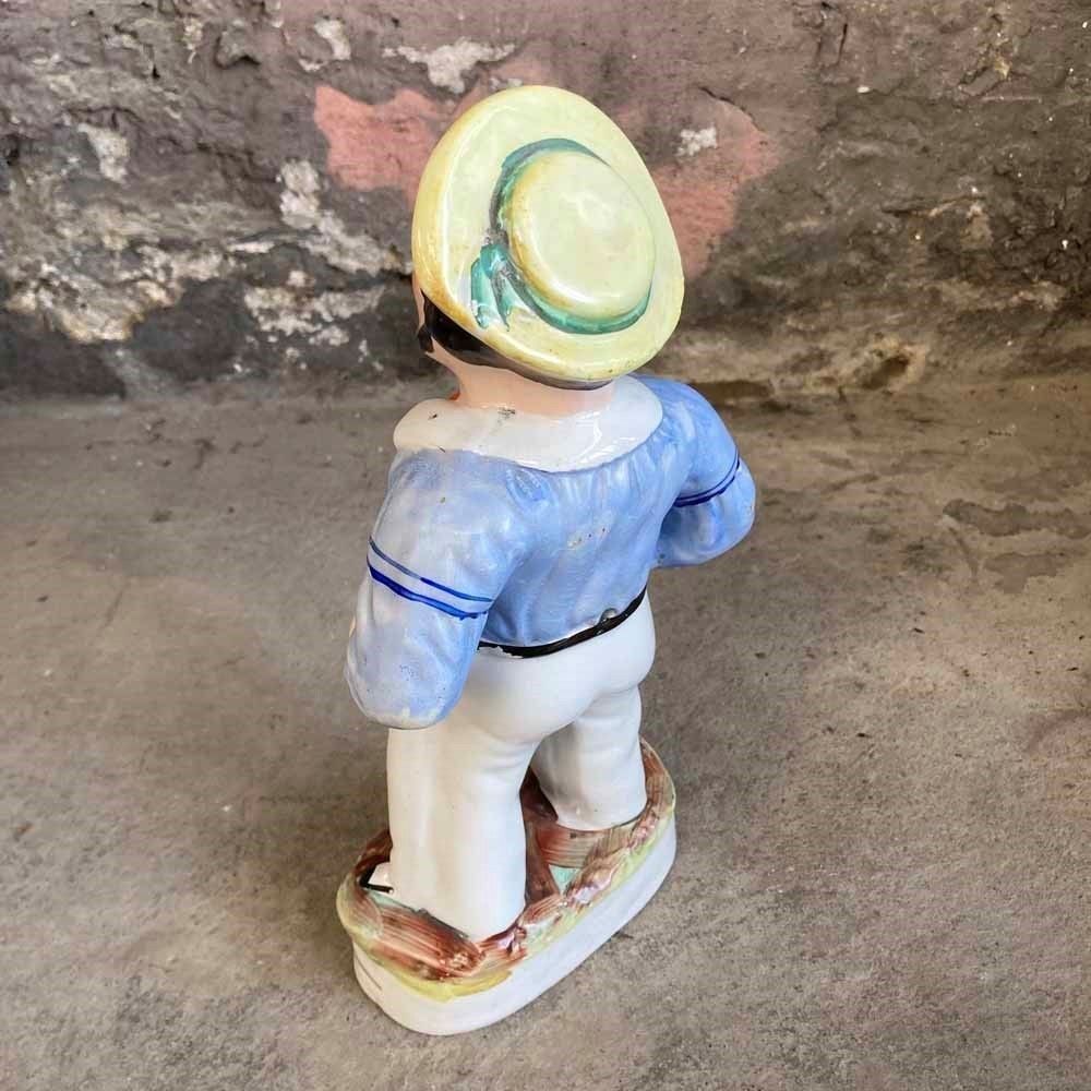 Antique Staffordshire Pottery   'Jack Tar' Sailor photo 295.0