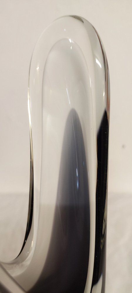 Crystal Vase By Paul Kedelv For Flygsfors Sweden 1950s photo buy