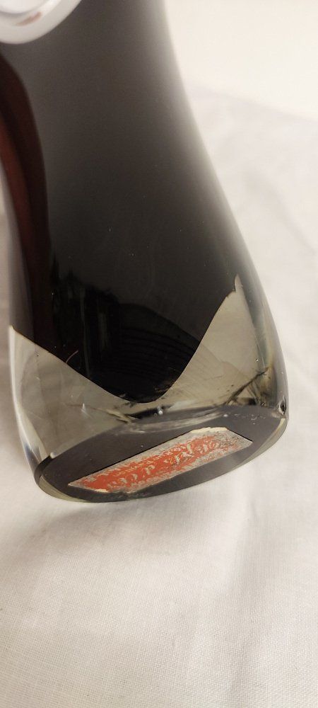 photo vinterior Crystal Vase By Paul Kedelv For Flygsfors Sweden 1950s