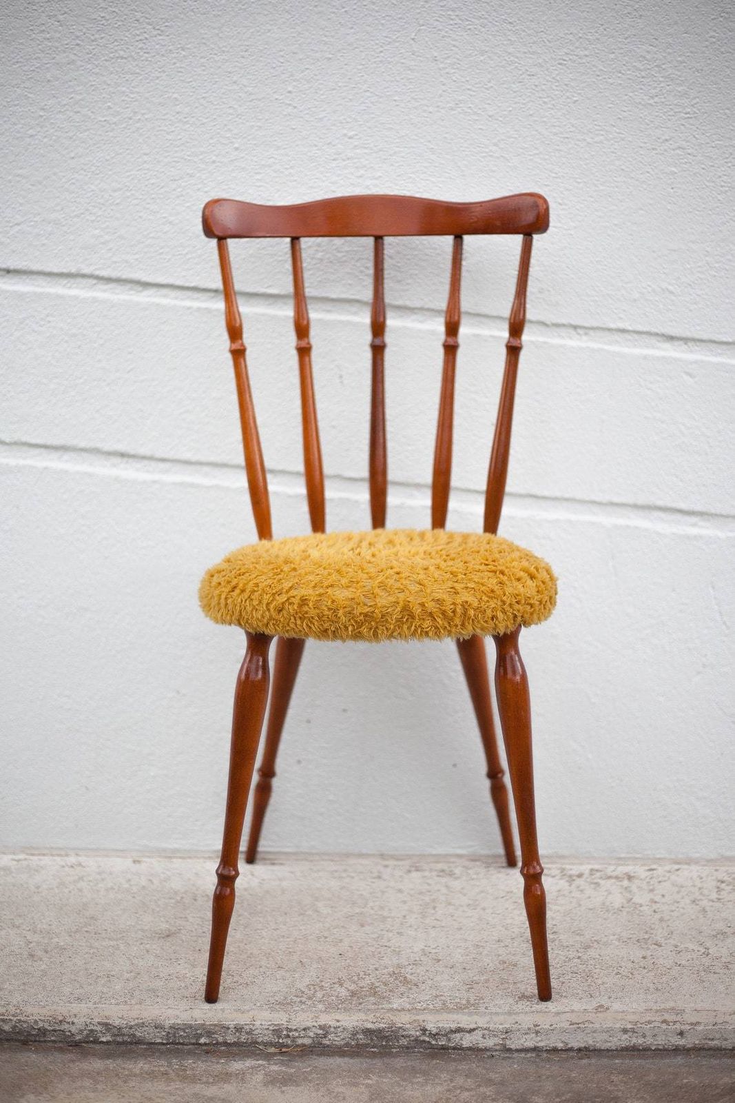 Wooden Chair Seat Mustard Mustard Western Chair Saloon Chair Living Room Bedroom photo furniture