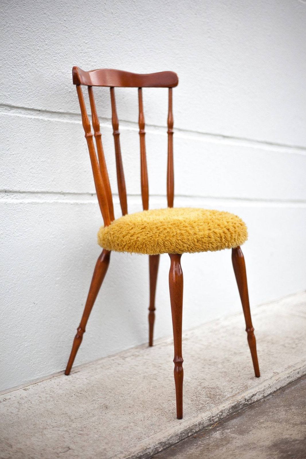 Wooden Chair Seat Mustard Mustard Western Chair Saloon Chair Living Room Bedroom photo Furniture