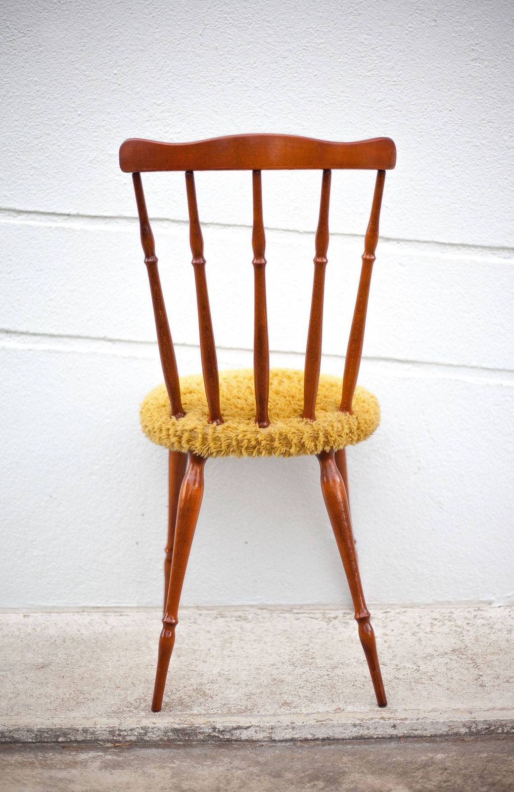 photo for sale Wooden Chair Seat Mustard Mustard Western Chair Saloon Chair Living Room Bedroom
