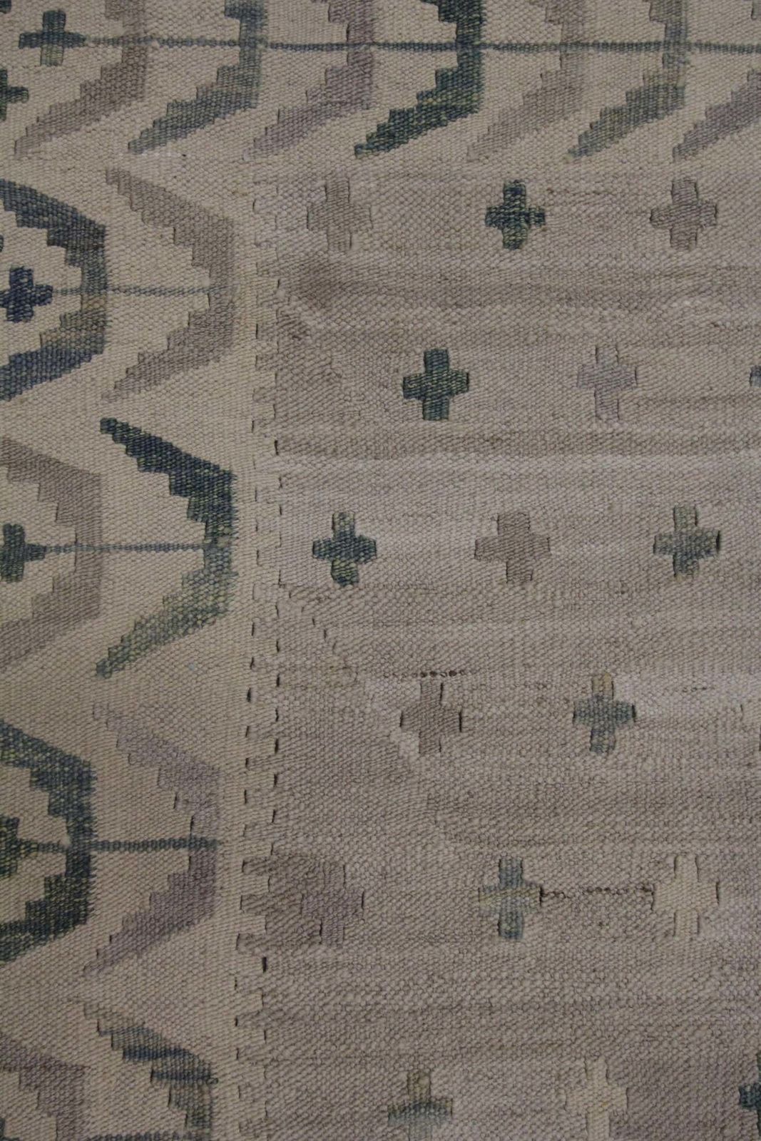 Beige Kilim Traditional Carpet Kilim Scandinavian Style Wool Area Rug photo 890.0